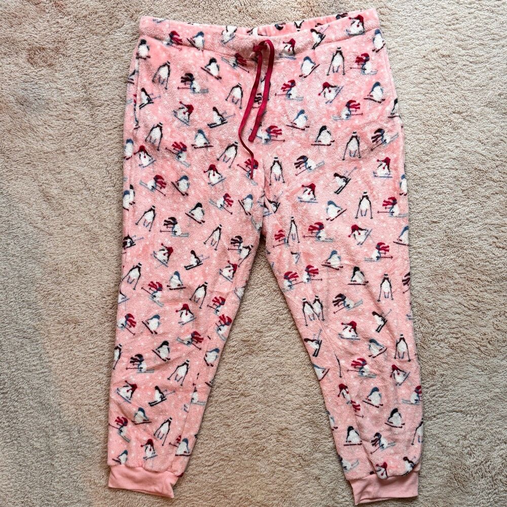Pink Penguin Soft Fleece Sleep Pants Women's XL (No 43)